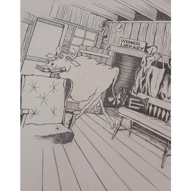 1980s 1980s Sylvia Tolk "Boulaceet Farm, Nova Scotia, Reading Room" For Sale - Image 5 of 10