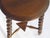 Brown Small Vintage Rustic Round Barley Stool, 1920s For Sale - Image 8 of 9