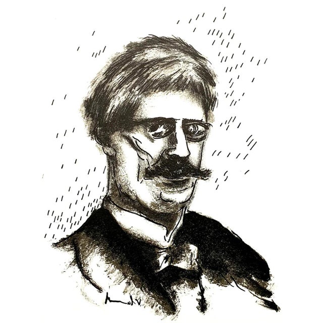 Maurice de Vlaminck - Portrait - Original Lithograph 1956 Signed in the plate Dimensions: 22 x 16 cm Publisher: Sauret.