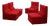 Vintage Baia Modular Lounge Armchairs by Citterio & Nava for B&B Italia, 1970s, Set of 4 For Sale