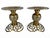 Pair of Vintage Asian Ornate Brass Candle Holders For Sale - Image 4 of 6