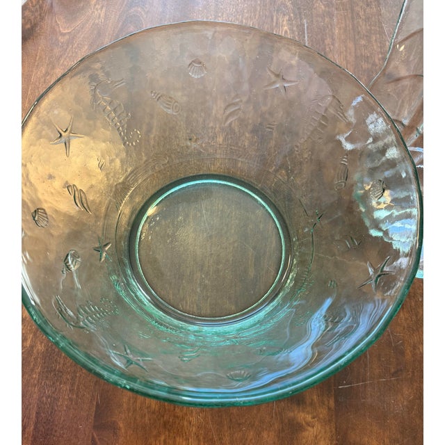 Coastal Seashell Bowl With Shell Serving Tray For Sale - Image 10 of 12