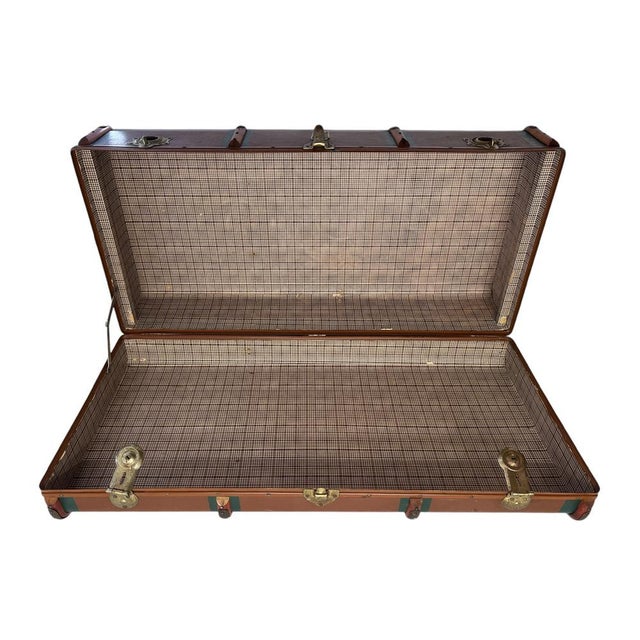 Large Trunk by Leder Schüler Hamburg, 1960s For Sale - Image 11 of 18