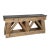 Stunning natural greystone slate matte polished top console table with sturdy reclaimed pine farm wood base. Hand...