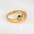 Bulgari Mid 20th Century Vintage Bulgari Knot Ring Sapphire Emerald 18k Yellow Gold Signed, Size 5 For Sale - Image 4 of 8