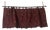 Burgundy Artisan Privacy Panels Lined Beaded Handmade For Sale