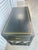 Vintage Sligh Furniture Black Lacquer Campaign Desk With Gold-Tooled Leather Top & Faux Bamboo Base For Sale - Image 9 of 15