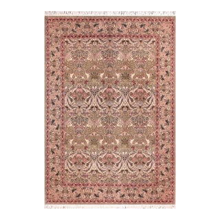 Shabby Chic Pak-Persian Green/Rust Wool Rug - 9'0'' X 12'0'' For Sale