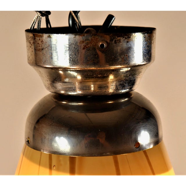1950s Mid-Century Modern Seguso Murano Glass Bell Shaped Fixture For Sale - Image 9 of 13