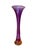 Late 20th Century Post Modern Signed Hand Blown Purple Art Glass Vase For Sale - Image 6 of 15