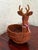 Anthropologie Vintage Wicker Reindeer Basket Christmas Holiday Decor For Sale - Image 4 of 9