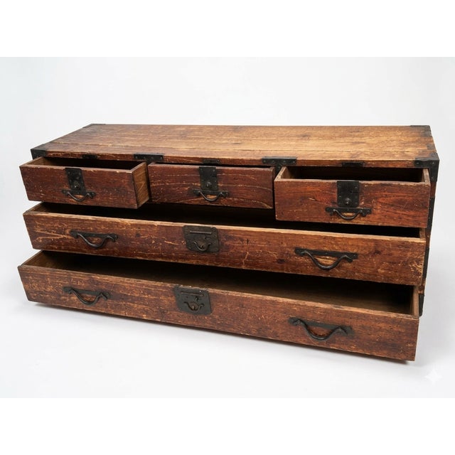 Late 18th Century 19th Century Edo or Meiji Japanese Katana Dansu Sword Chest For Sale - Image 5 of 6