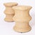Mid-Century Modern Pair of Woven Reed Mid Century Style Stands For Sale - Image 3 of 8