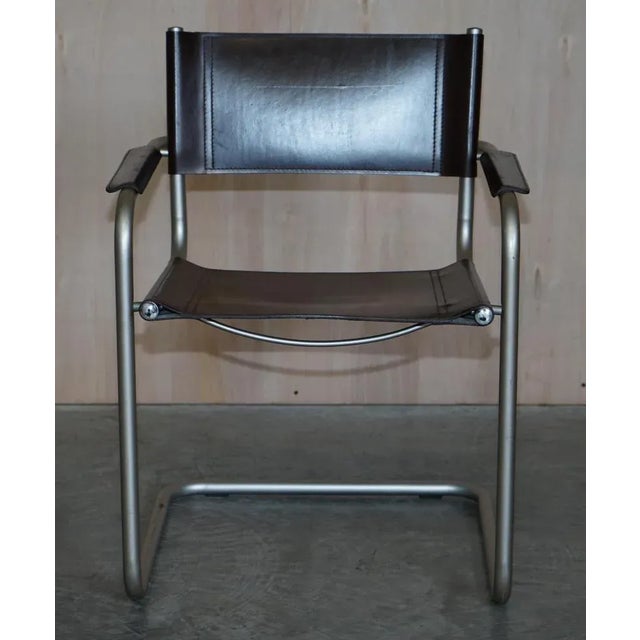 Vintage Leather B34 Armchair by Mart Stam For Sale - Image 10 of 18