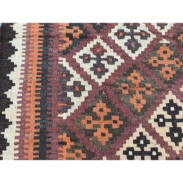 Vintage Wool Ghashghaei Kilim, 1950s For Sale - Image 10 of 17