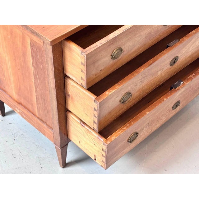 Baroque Early 20th Century Antique Neoclassical Chest of 3 Drawers For Sale - Image 3 of 17