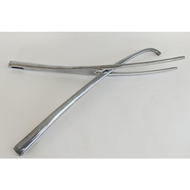 Metal Italian Umbra “Fuego” Cast Aluminum Fireplace Tool Set, 1980s For Sale - Image 7 of 7