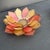 1970s Two Toned Lotus Capiz Shell Tea Light Candle Holder in Pink and White- a Pair For Sale In Columbia, SC - Image 6 of 12
