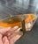 1970s Vintage Space Age Amber Lucite 13 Inch Bubble Dome Wall Sculpture Pop Art Panel For Sale - Image 5 of 13