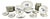 Bavarian Porcelain Dinnerware Set from Carl Schumann, 1940s, Set of 54 For Sale