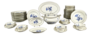 Bavarian Porcelain Dinnerware Set from Carl Schumann, 1940s, Set of 54