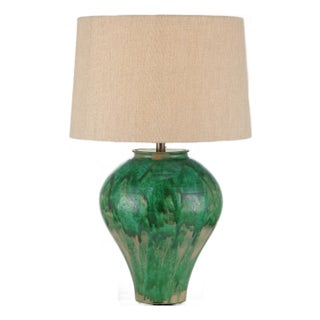 Currey & Company Blarney Green Table Lamp For Sale