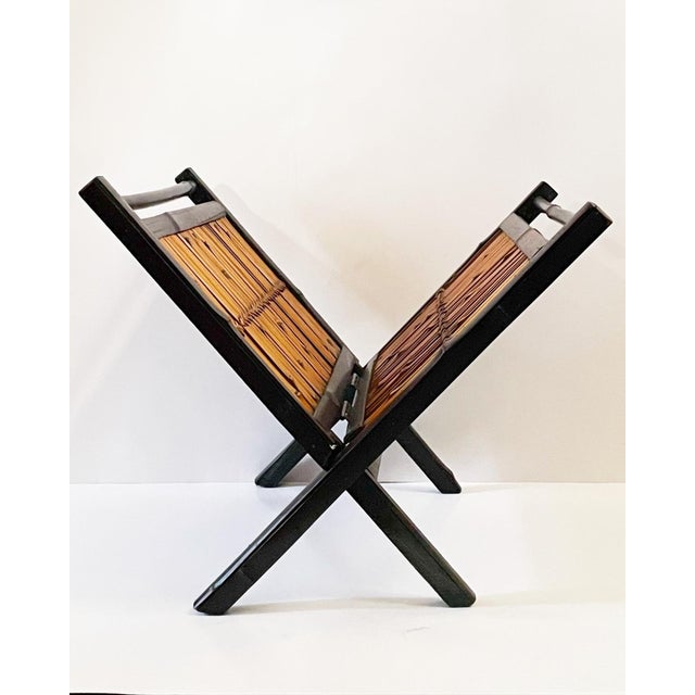 Vintage Bamboo Magazine Rack For Sale - Image 10 of 10