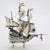 1980s Vintage Italian Handmade Genuine Silver Caravel Sailing Ship Figurine Sculpture For Sale - Image 5 of 9