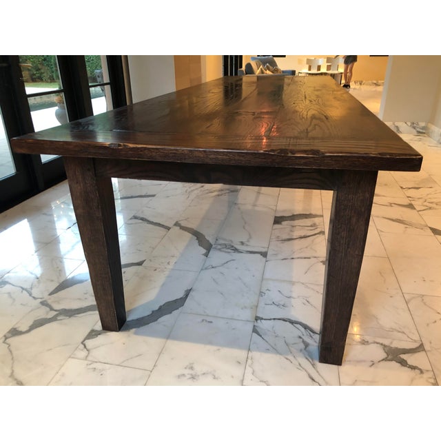 10 Foot Solid Wood Farmhouse Table by Portico New York 120" Chairish