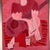 Stunning Red Hues Original Vintage Modern Oil/Board Cubist Painting of Woman With Guitar, Signed For Sale - Image 4 of 10
