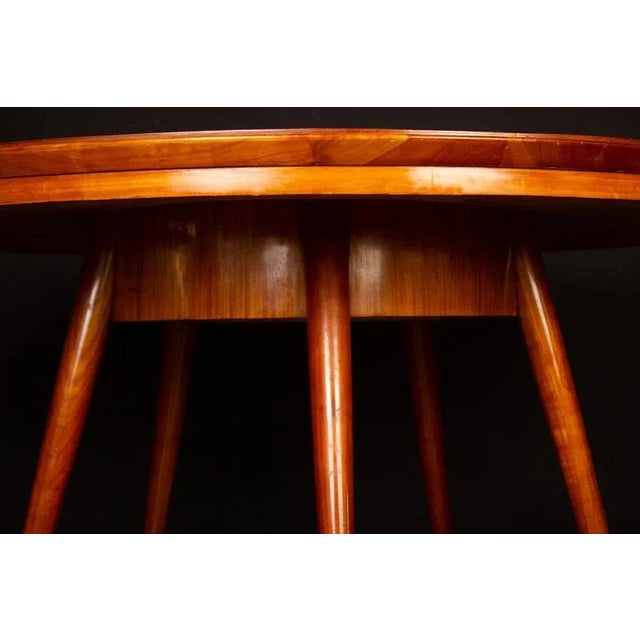 Mid-Century Blue Top Dining or Center Table in the Style of Gio Ponti For Sale - Image 9 of 11