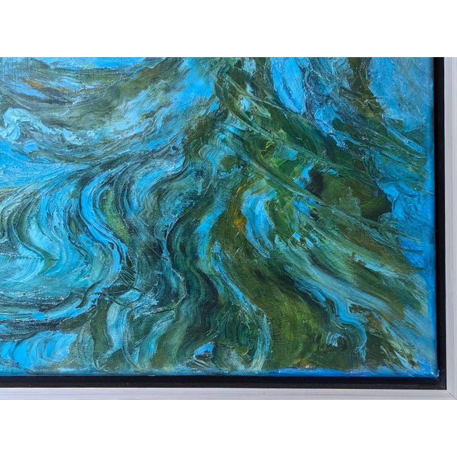 Nancy Paris Pruden "Cypress Creek" Contemporary Naturalistic River Landscape Nature Painting, 2020s For Sale In Houston - Image 6 of 10