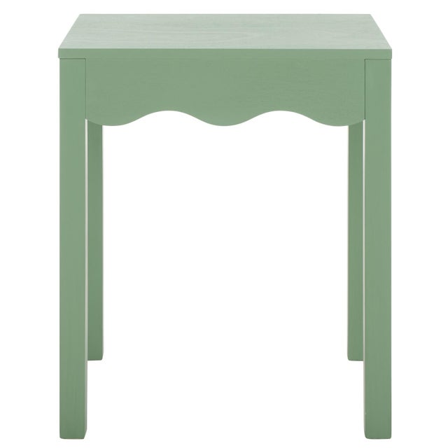 Mint Litith Square Wave Accent Table in Sage For Sale - Image 8 of 8