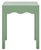Mint Litith Square Wave Accent Table in Sage For Sale - Image 8 of 8
