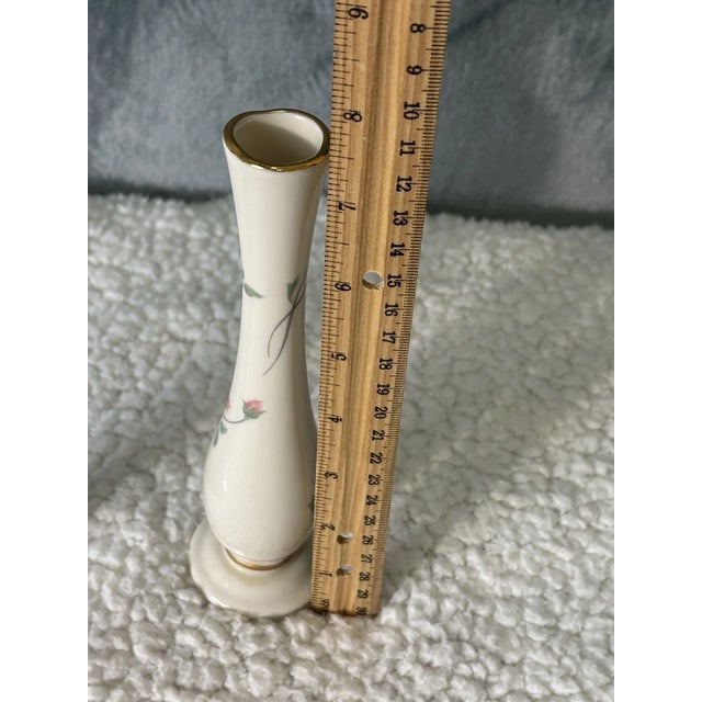 Lenox 1990s Vintage Lenox Set of 2 Petite Rose Bud Vase For Sale - Image 4 of 6