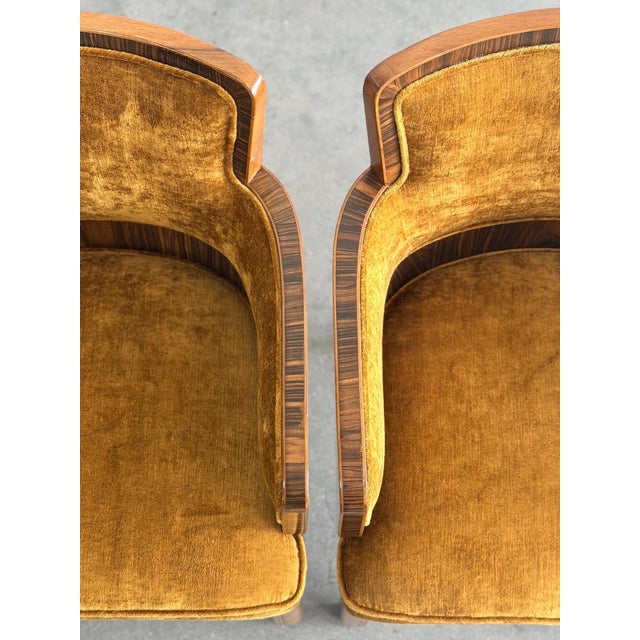 1970s Pair of Art Deco RMS Caronia Ocean Liner Chairs Circa 1947 For Sale - Image 5 of 12