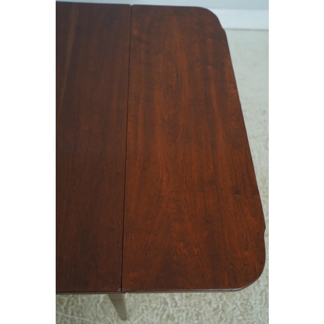 Wright Table Co 2 Drawer Country Drop Leaf Pembroke Table For Sale - Image 16 of 18