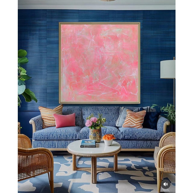 "Unexpected Visitors" by Trixie Pitts Large Abstract Painting For Sale - Image 9 of 9