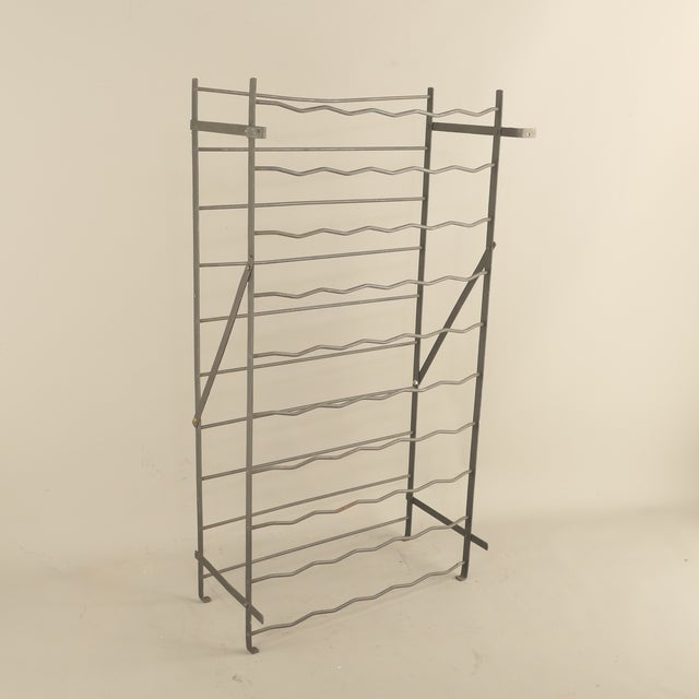 Antique French Metal Wine Rack, 1900 For Sale - Image 9 of 9