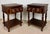 Pair of Spanish Carved Wood Nightstands, 20th Century For Sale - Image 10 of 11