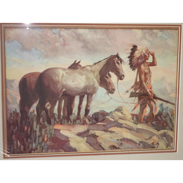 Vintage Picture of the 'Horse Trader' 1935 Print by Herbert M. Hegert For Sale - Image 4 of 13