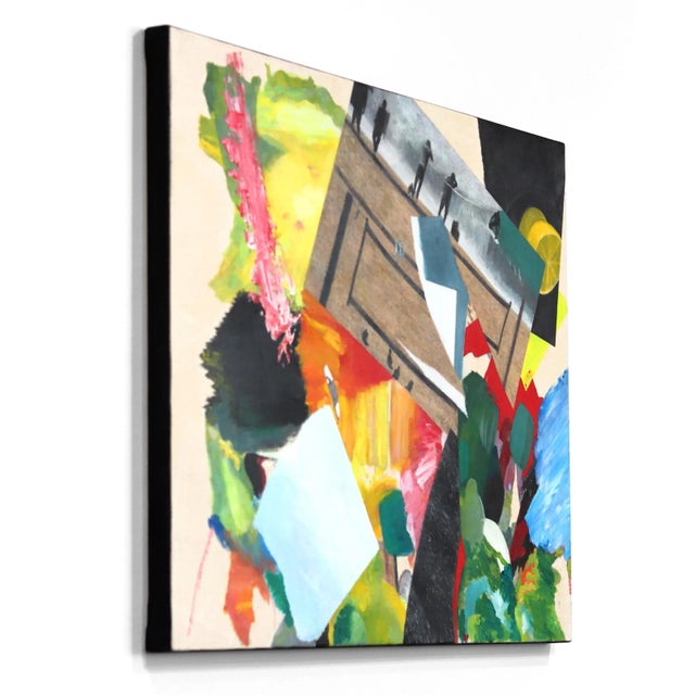 Hyperrealistic Painted Colorful Original Contemporary Acrylic Artwork on Canvas "Artist Palette/Surfers" Painting by Brandon Neher For Sale In Los Angeles - Image 6 of 9