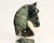 Emerald Gemstone Horse Bust Statue Emerald Nose Hand Carved Sculpture For Sale - Image 9 of 15