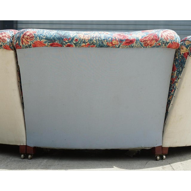Large Vintage London Bridgewater 5 Seat Corner Sofa in Floral Fabric from Howard & Sons For Sale - Image 17 of 18