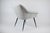 Vintage German Armchair Shell in Grey Fabric, 1960s For Sale - Image 6 of 8