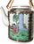 Mid 20th Century Chinese Rose Medallion Porcelain Teapot With Wrapped Cane Handle & Two Cups — 3-Piece Set For Sale - Image 4 of 11