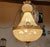Hollywood Regency 1970s Extra Wide Gold and Crystal Hollywood Regency Chandelier For Sale - Image 3 of 5