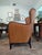 Mid-Century Modern 1970's Sculptural Mid-Century Modern Bentwood Lounge Chair With Cane Panels and Leather Seat For Sale - Image 3 of 13