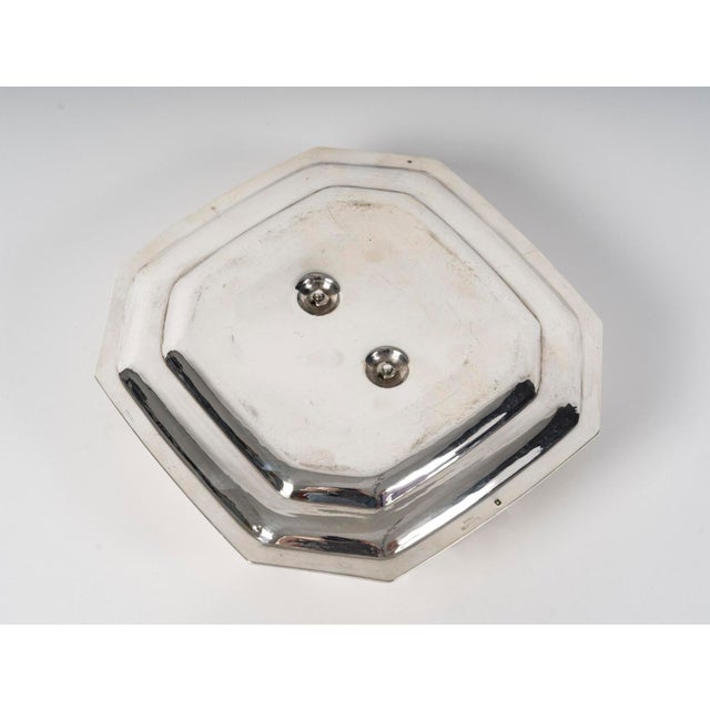 Metal Art Deco Sauce Boat with Tray, 1930s, Set of 2 For Sale - Image 7 of 10