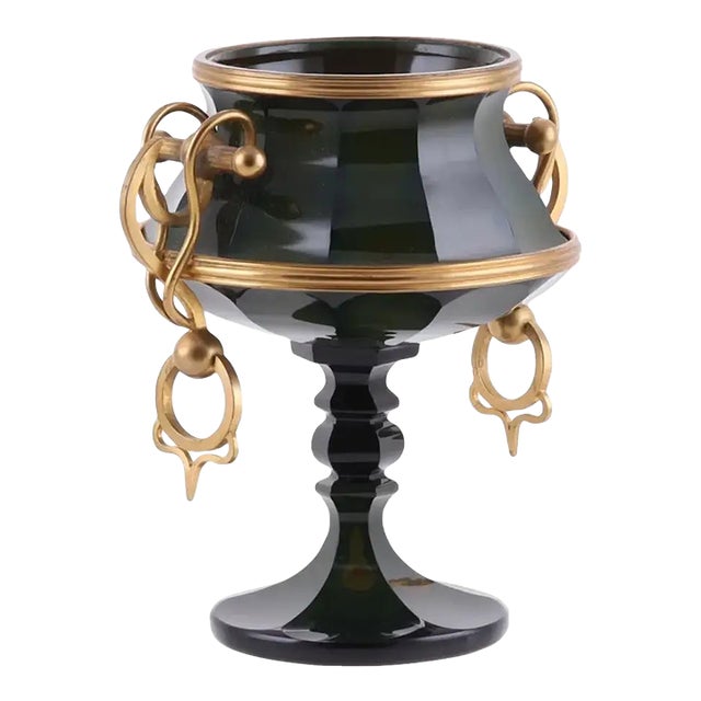 A Bohemian Gilt-Bronze Mounted Lithyalin Glass Vase, 1820 For Sale